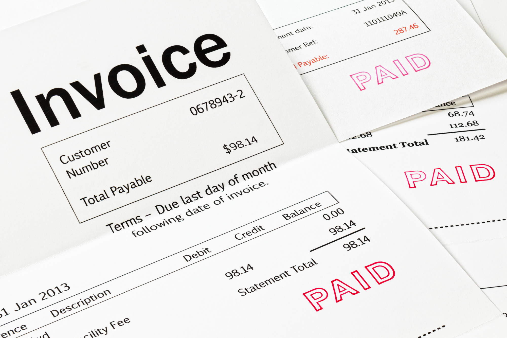 paid invoice